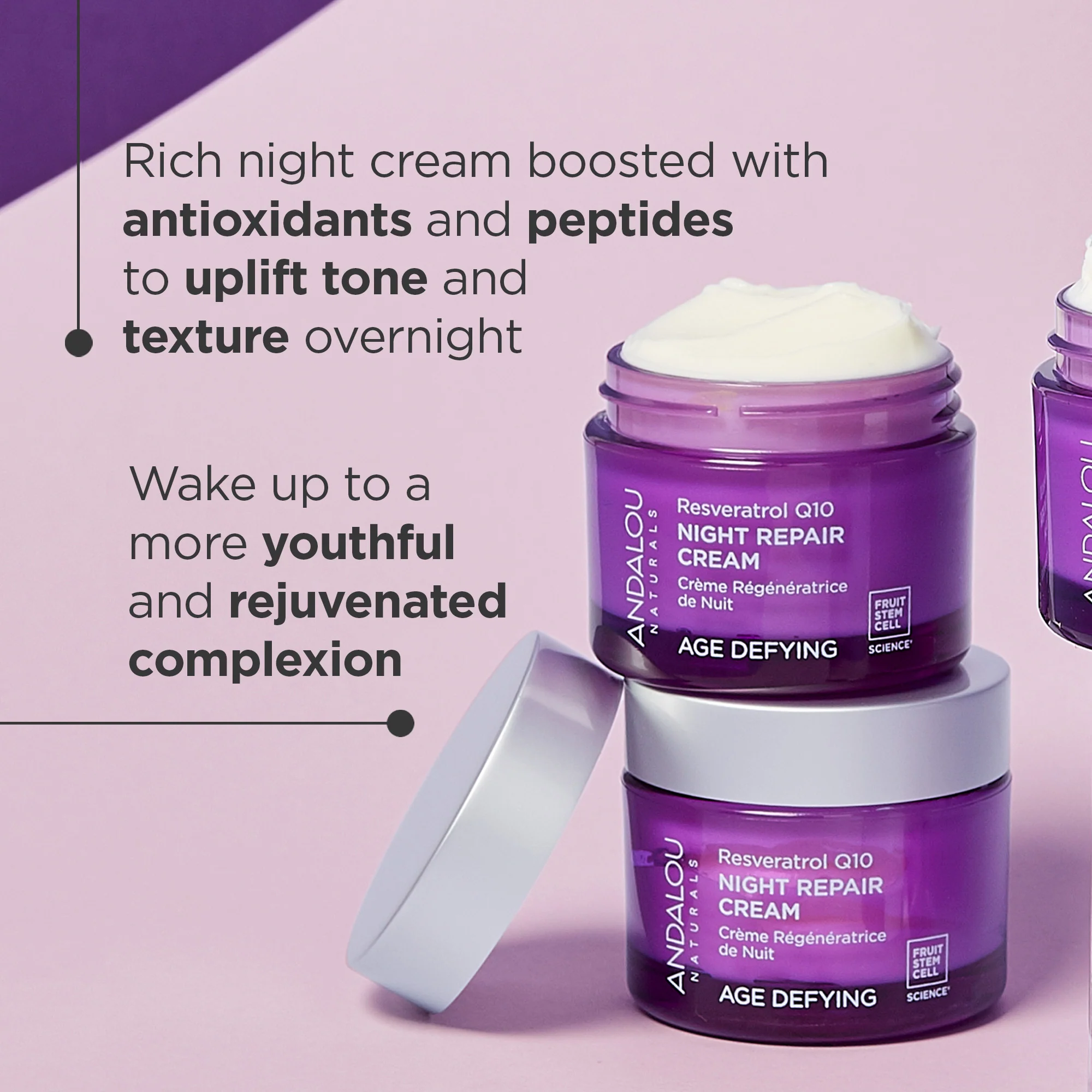 Age Defying Resveratrol Q10 Night Repair Cream - Image 5